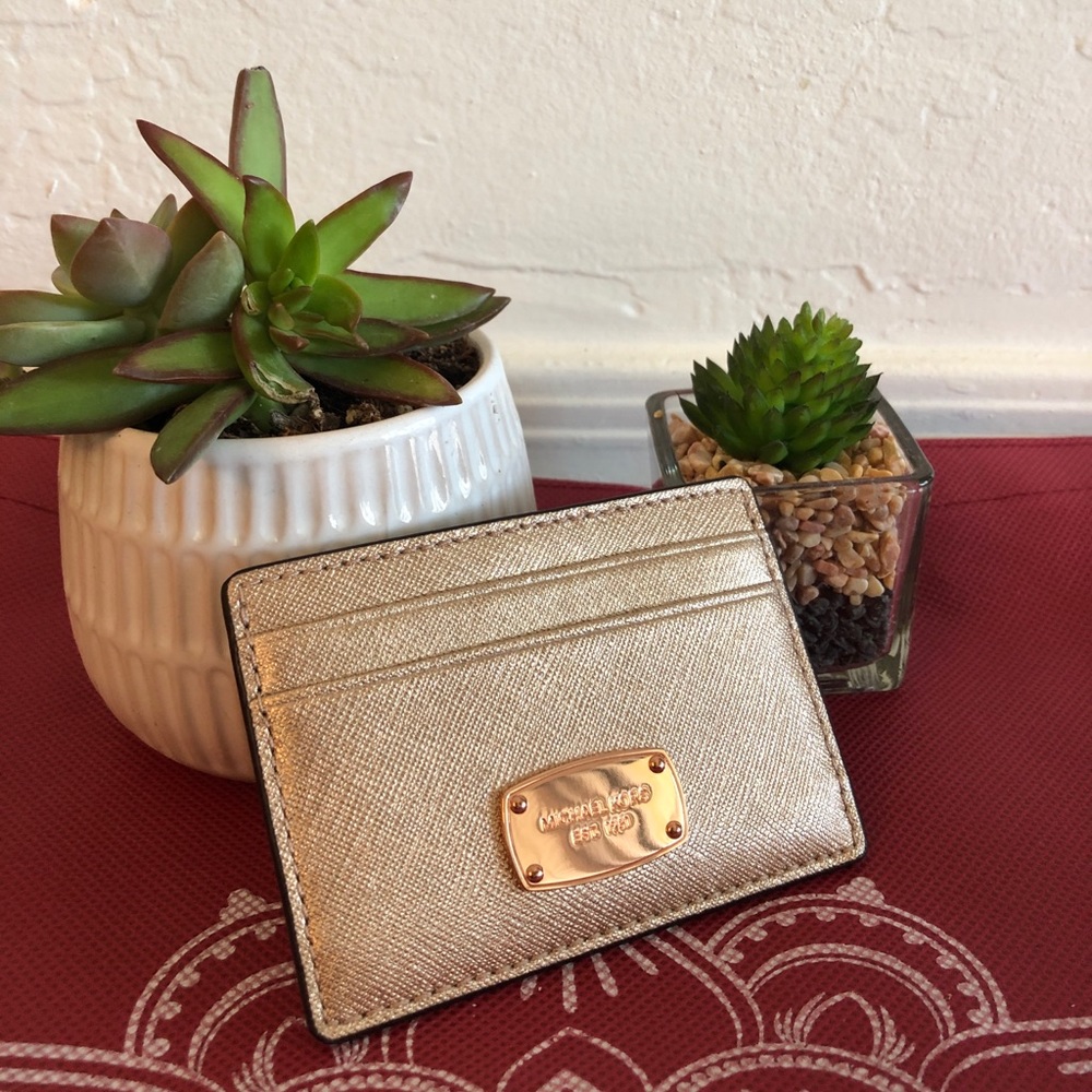 Rose gold MK wallet/card holder🔥